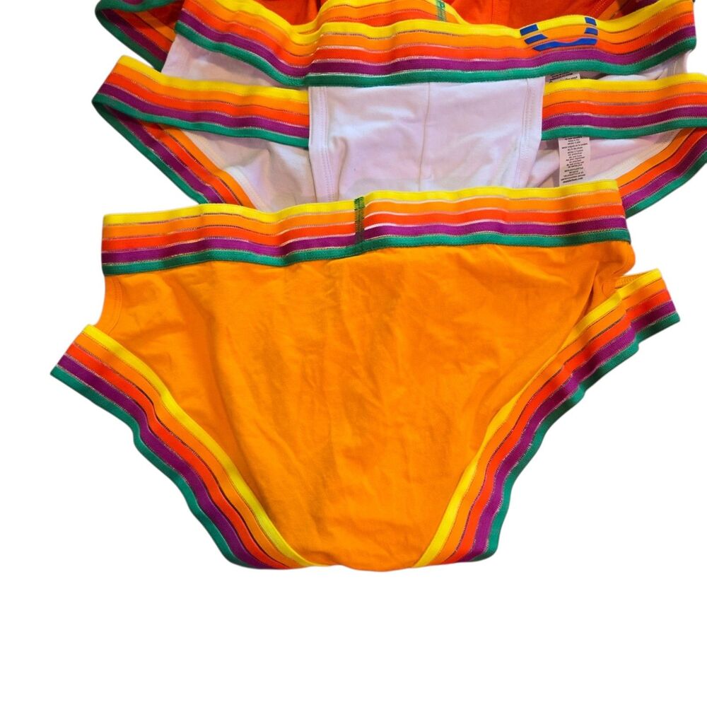 Rounderbum Rainbow Rush Lift Holster Mens Large Briefs Lot of 3 Multicolor - Picture 7 of 12